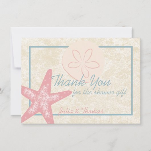 Am Meer Vielen Dank für Ihre Flachkarte Dankeskarte (Vorderseite)