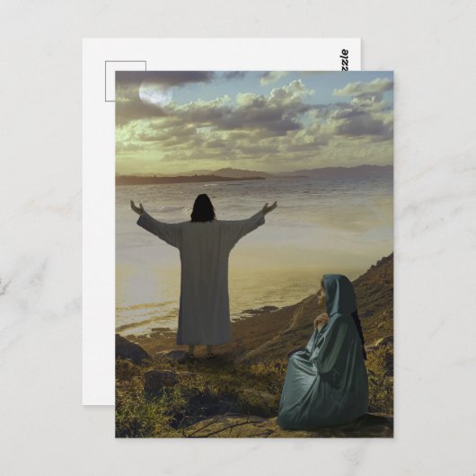 Am Meer von Galiläa Postkarte (Vorne/Hinten)