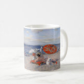 Am Meer, William Merritt Chase Kaffeetasse (VorderseiteRechts)