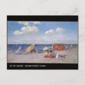Am Meer William Merritt Chase Postkarte (Vorderseite)