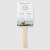 Am Meereshochzeitprogramm Fan Fächer (Rückseite)