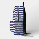 Am Meeresmuster Bedruckter Rucksack (Rechts)