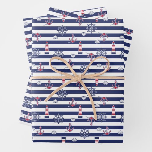 Am Meeresmuster Geschenkpapier Set (Beispiel)