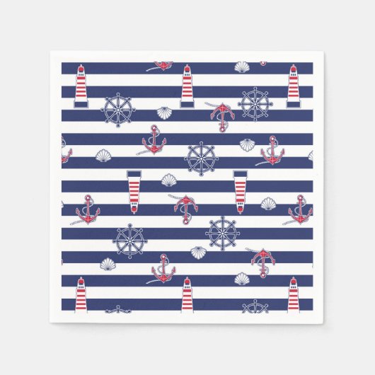 Am Meeresmuster Serviette (Vorderseite)