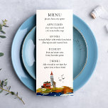 Am Meeresufer Menükarte<br><div class="desc">Teil der Hochzeitskollektion "By the Sea"</div>