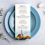 Am Meeresufer Menükarte<br><div class="desc">Teil der Hochzeitskollektion "By the Sea"</div>