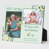 Am meisten geliebtes Großarma - Elfenbeinblume 2 F Fotoplatte (Seite)