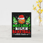 Am meisten lustig, Basketball mit Santa Ch zu spie Karte (Gelbe Blume)