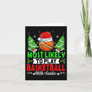 Am meisten lustig, Basketball mit Santa Ch zu spie Karte