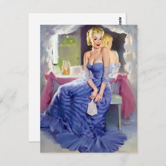 Am Mirror-Button nach oben Postkarte (Vorne/Hinten)