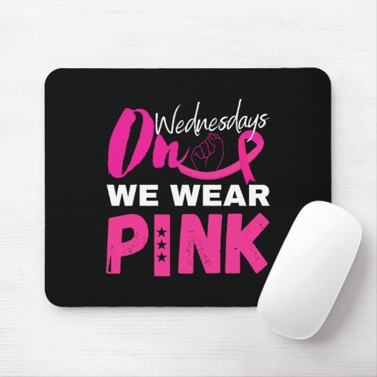 Am Mittwoch tragen wir ein pinkfarbenes Brustkrebs Mousepad (Mit Mouse)
