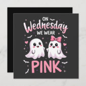 Am Mittwoch tragen wir einen pinkfarbenen, süßen H Einladung (Vorne/Hinten)