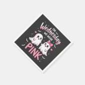 Am Mittwoch tragen wir einen pinkfarbenen, süßen H Serviette (Ecke)