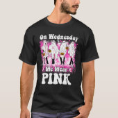Am Mittwoch tragen wir Pink Ghost Dance Halloween T-Shirt (Vorderseite)