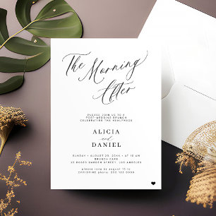 Am Morgen nach dem Abschiedsfest Brunch Party Einladung