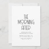 Am Morgen nach der Hochzeit Einladung zum Brunch (Vorderseite)