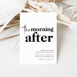 Am Morgen nach der Hochzeit Einladung zum Brunch