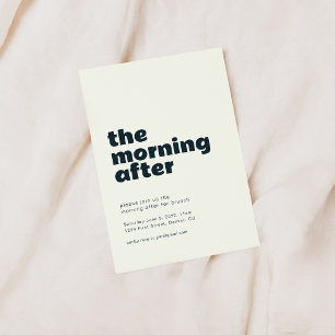 Am Morgen nach der Hochzeit Einladung zum Brunch