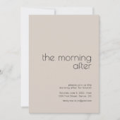 Am Morgen nach der Hochzeit Einladung zum Brunch (Vorderseite)