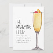 Am Morgen nach der Hochzeit Einladung zum Brunch (Vorderseite)