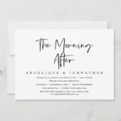 Am Morgen nach der Hochzeitsfeier Invita Einladung (Vorderseite)