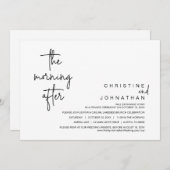 Am Morgen nach der Hochzeitsfeier Invita Einladung (Vorne/Hinten)