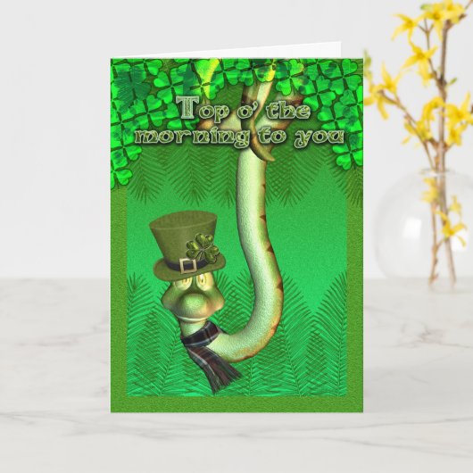 Am Morgen, St. Patrick's Day Karte (Gelbe Blume)