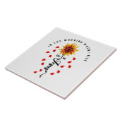 Am Morgen, wenn ich aufstehe, gibt mir Jesus Sonne Fliese (Seite)