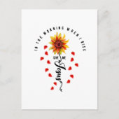 Am Morgen, wenn ich aufstehe, gibt mir Jesus Sonne Postkarte (Vorderseite)