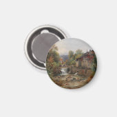 "Am Mühlenbach" (Von der Mill Stream) Magnet (Vorderseite/Rückseite)