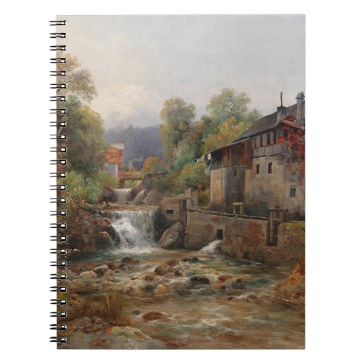 "Am Mühlenbach" (Von der Mill Stream) Notizblock (Vorderseite)