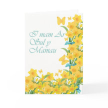 Am Mutter-Tag I mam AR Sul y Mamau, Waliser Langu