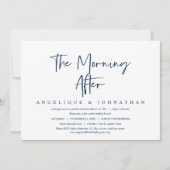 Am Nachmittag, bei Hochzeiten Einladung (Vorderseite)