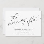 Am Nachmittag, glücklicherweise immer nach dem Bru Einladung (Vorderseite)