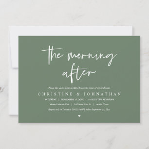 Am Nachmittag, nach der Hochzeit Brunch-Feier Einladung