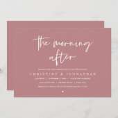 Am Nachmittag, nach der Hochzeit Brunch-Feier Einladung (Vorne/Hinten)