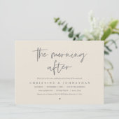 Am Nachmittag, nach der Hochzeit Brunch-Feier Einladung (Stehend Vorderseite)