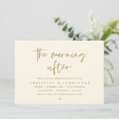 Am Nachmittag, nach der Hochzeit Brunch-Feier Einladung (Stehend Vorderseite)