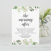 Am Nachmittag, nach der Hochzeitsfeier im Grünen Einladung (Stehend Vorderseite)
