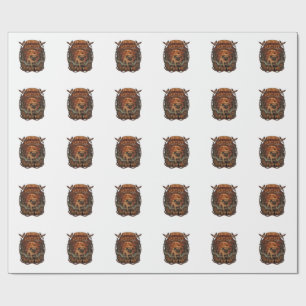 Am Nacht Fürchte Mich Pug Halloween Mond_1 Geschenkpapier