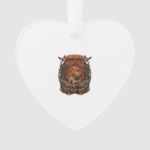 Am Nacht Fürchte Mich Pug Halloween Mond_1 Ornament
