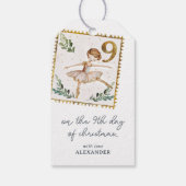 Am neunten Weihnachtsfeiertag Geschenkanhänger (Rückseite)