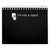 Am not Robot Funny Computer Programmer Geek Gesche Kalender (Titelbild)