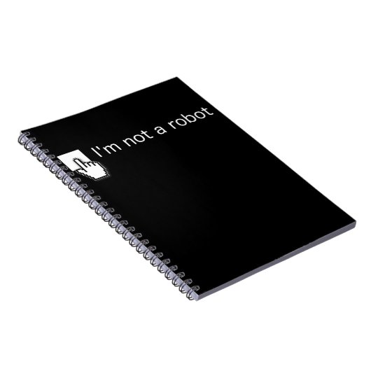 Am not Robot Funny Computer Programmierer Geek Ges Notizblock (Rechte Seite)