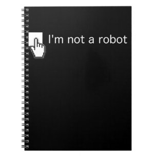 Am not Robot Funny Computer Programmierer Geek Ges Notizblock