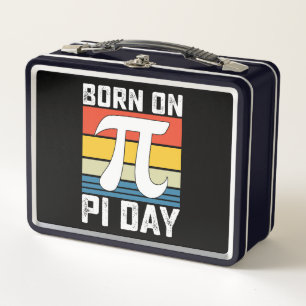 Am Pi-Tag Geboren Geburtstag Mathematik Mathe Metall Brotdose