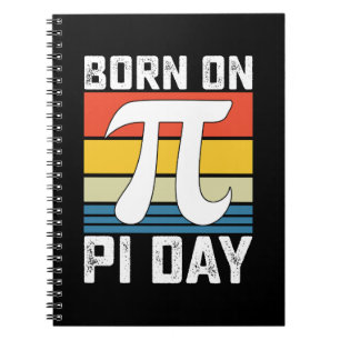Am Pi-Tag Geboren Geburtstag Mathematik Mathe Notizblock