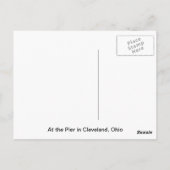 Am Pier in Cleveland Ohio Postkarte (Rückseite)