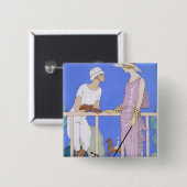 Am Polo 1920-29 (pochoir Druck) Button (Vorne & Hinten)