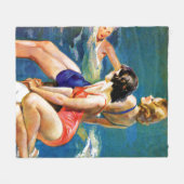 Am Pool Fleecedecke (Vorderseite (Horizontal))